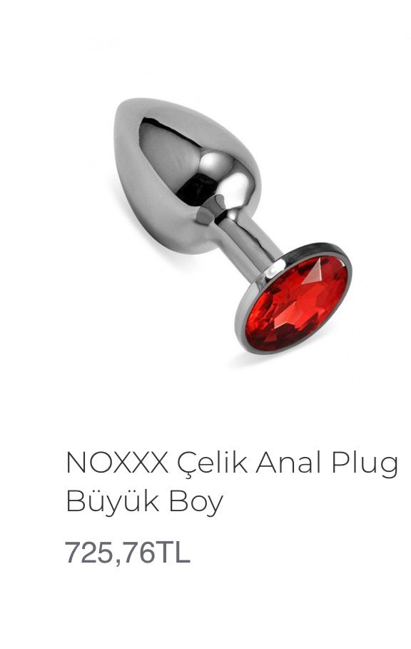 Noxxx Çelik Anal Plug Büyük Boy