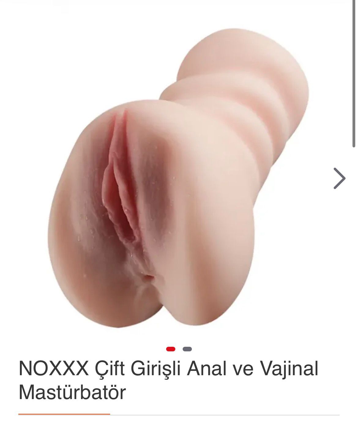 Noxxx Çift Girişli Anal ve Vajinal Mastürbatör