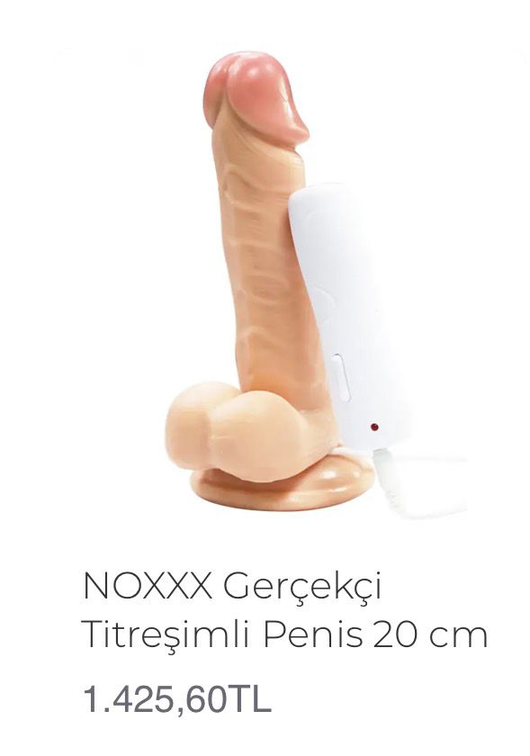 Noxxx Gerçekçi Titreşimli Penis 20Cm