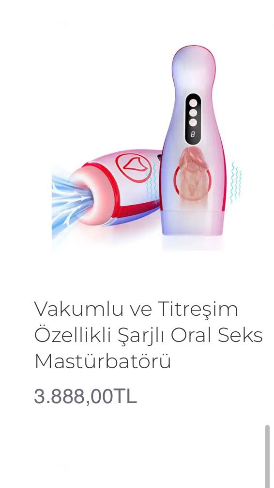 Vakumlu ve Titreşim Özellikli Oral Seks Mastürbatörü